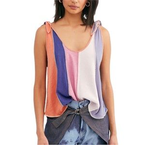 Free People Colorful Striped Tank Top